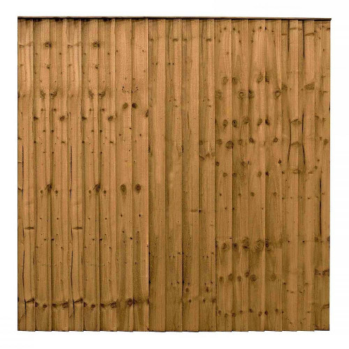 Brown Ultra Heavy Duty 6FT x 6FT Closeboard Fence Panel