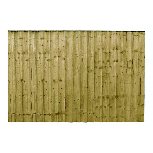 Green 6FT x 4FT Closeboard Fence Panel