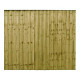 Green 6FT x 5FT Closeboard Fence Panel