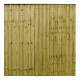 Green 6FT x 6FT Closeboard Fence Panel
