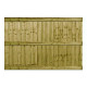 Green 6FT x 4FT Closeboard Fence Panel