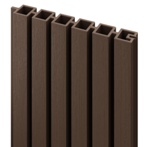Brown DuraPost Urban Slatted Composite Panel - Pack Of 2