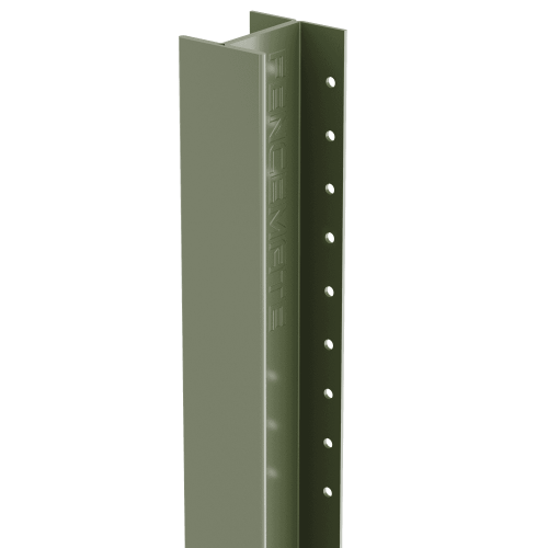 Olive Grey DuraPost Powder Coated Metal Fence Post