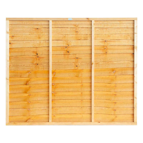 Golden Brown 6FT x 5FT Lap Fence Panel
