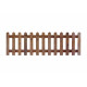 Brown 6FT x 2FT Picket Fence Panel