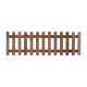 Brown 6FT x 2FT Picket Fence Panel