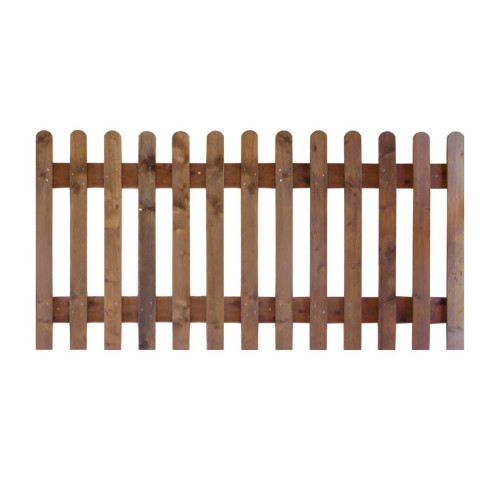 Brown 6FT x 4FT Picket Fence Panel